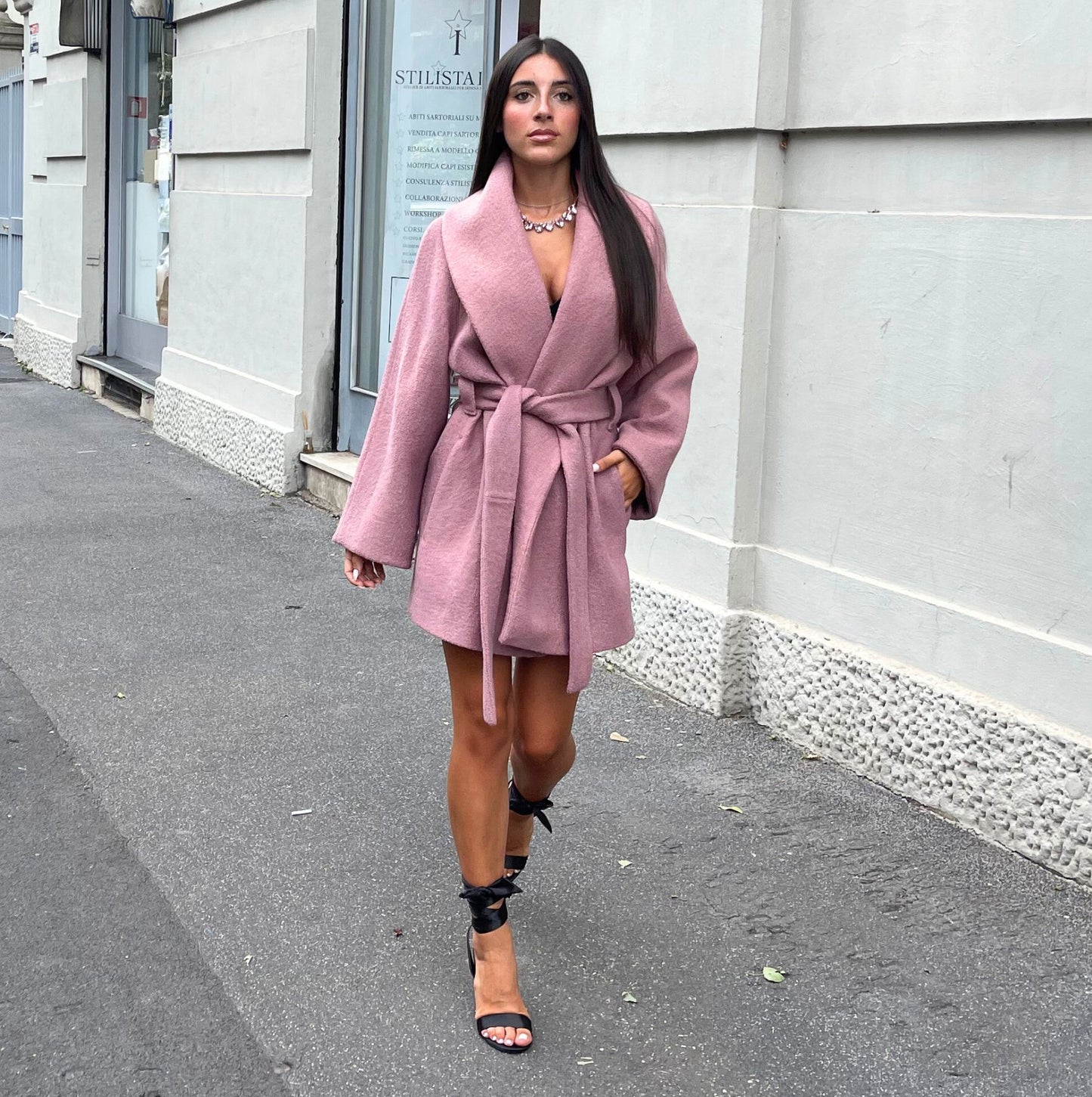 CAPPOTTO MORBIDO IN MICRO BOUCLE'