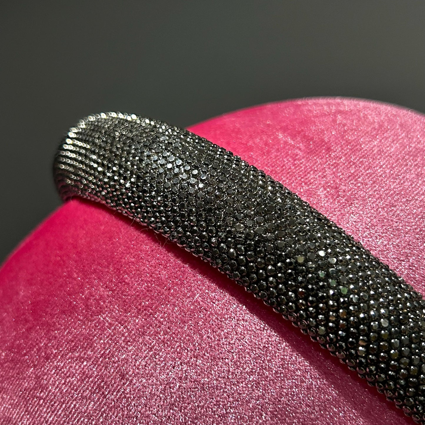 Cerchietto strass nero