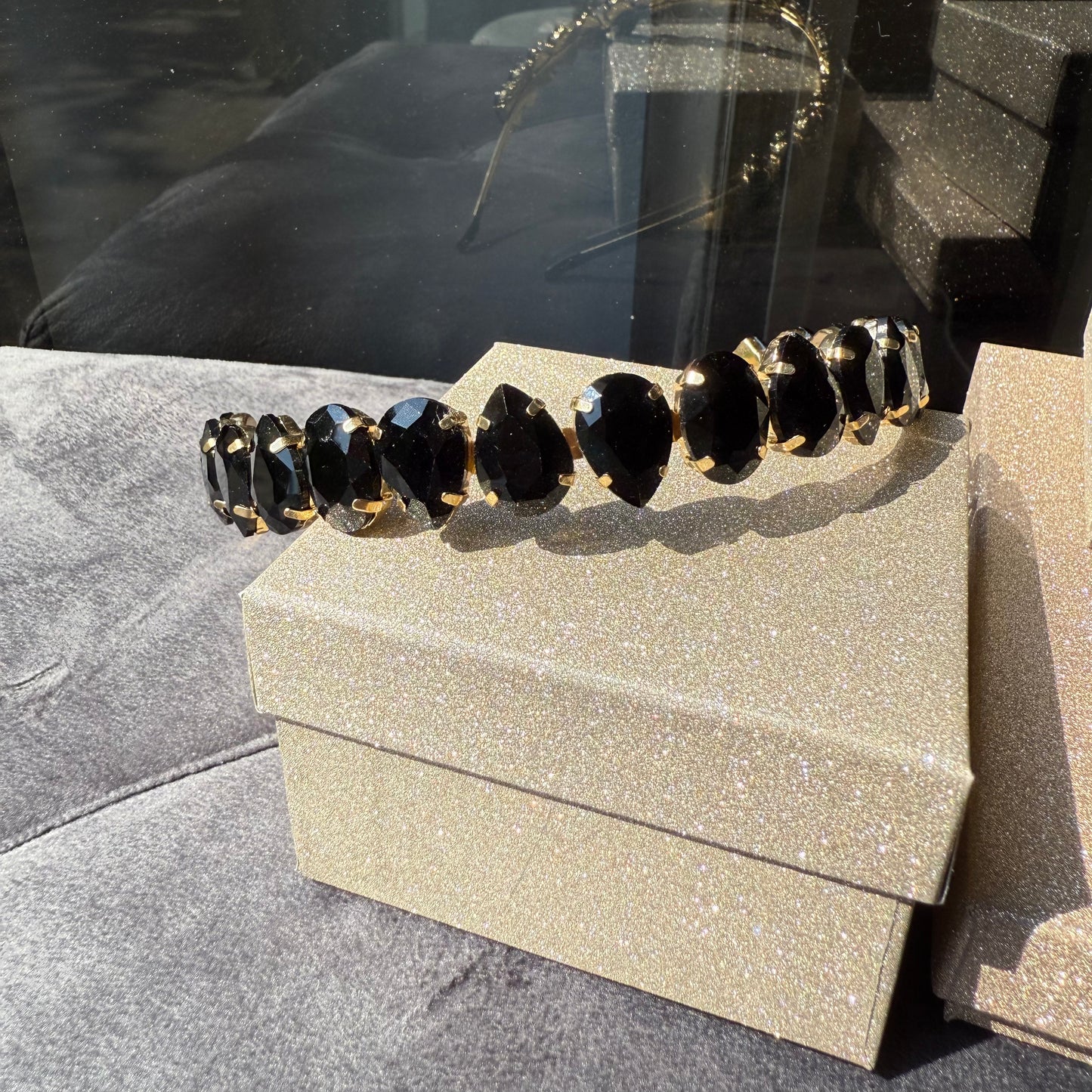 Cerchietto black goccia