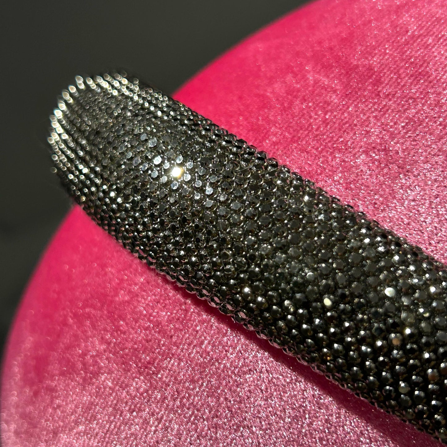 Cerchietto strass nero