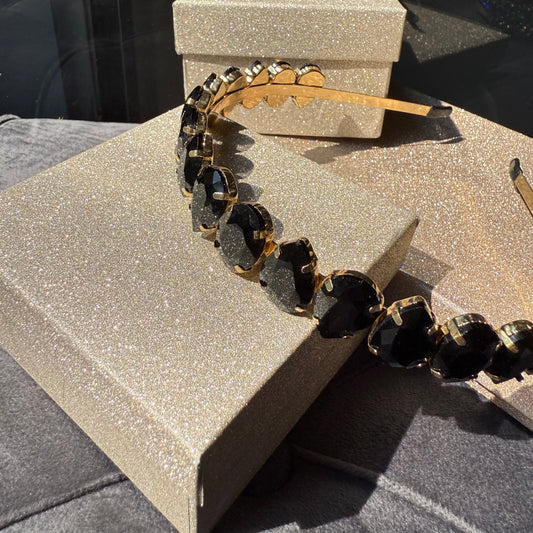 Cerchietto black goccia